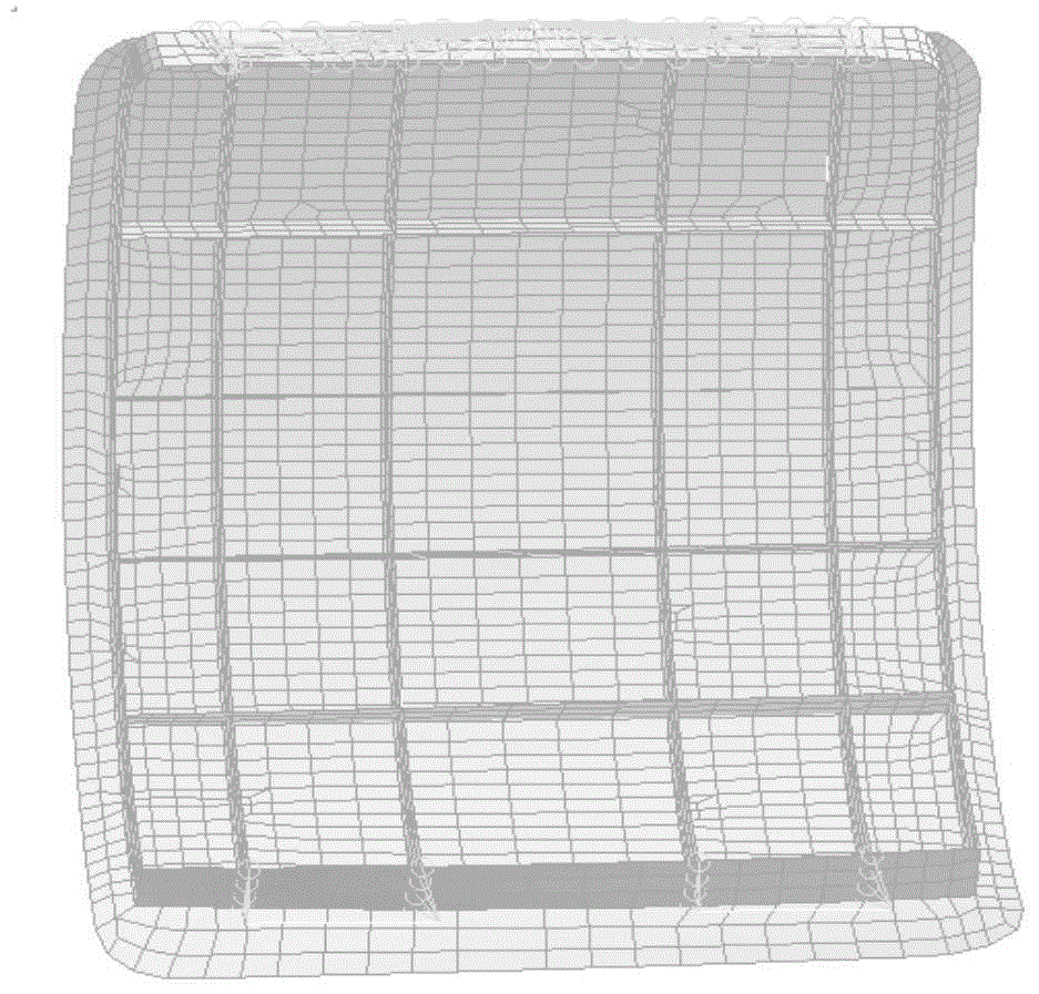 Dynamics simulation analysis method of uniformly distributed load bearing system