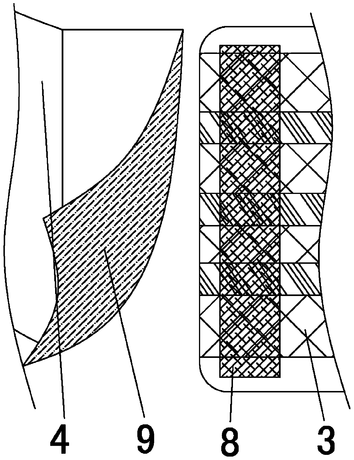 Electrocardiogram chest lead electrode fixing device and application method thereof