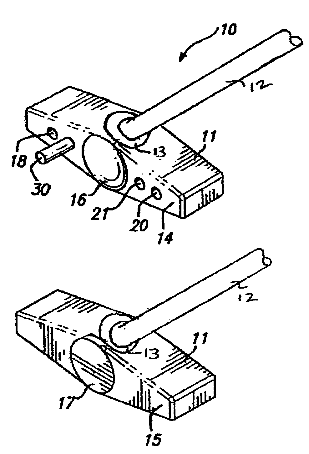 Putter with rotatable shaft for converting from practice to play