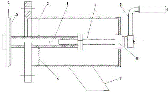 Unscrewing non-following type angle valve