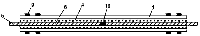 Built-in lead pin type tension-compression and rotation combined damper