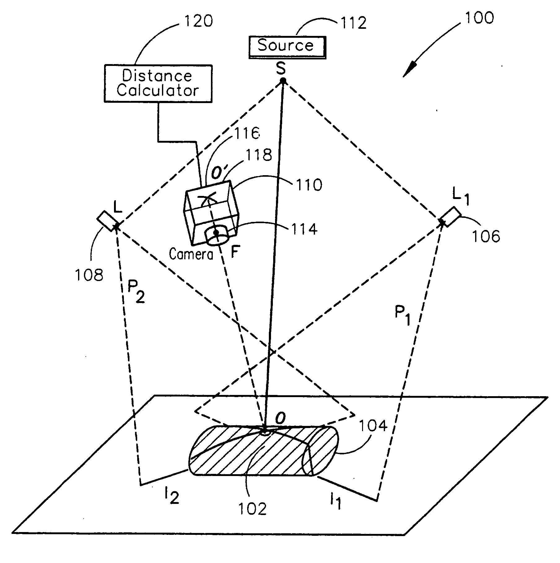 Remote center range finder