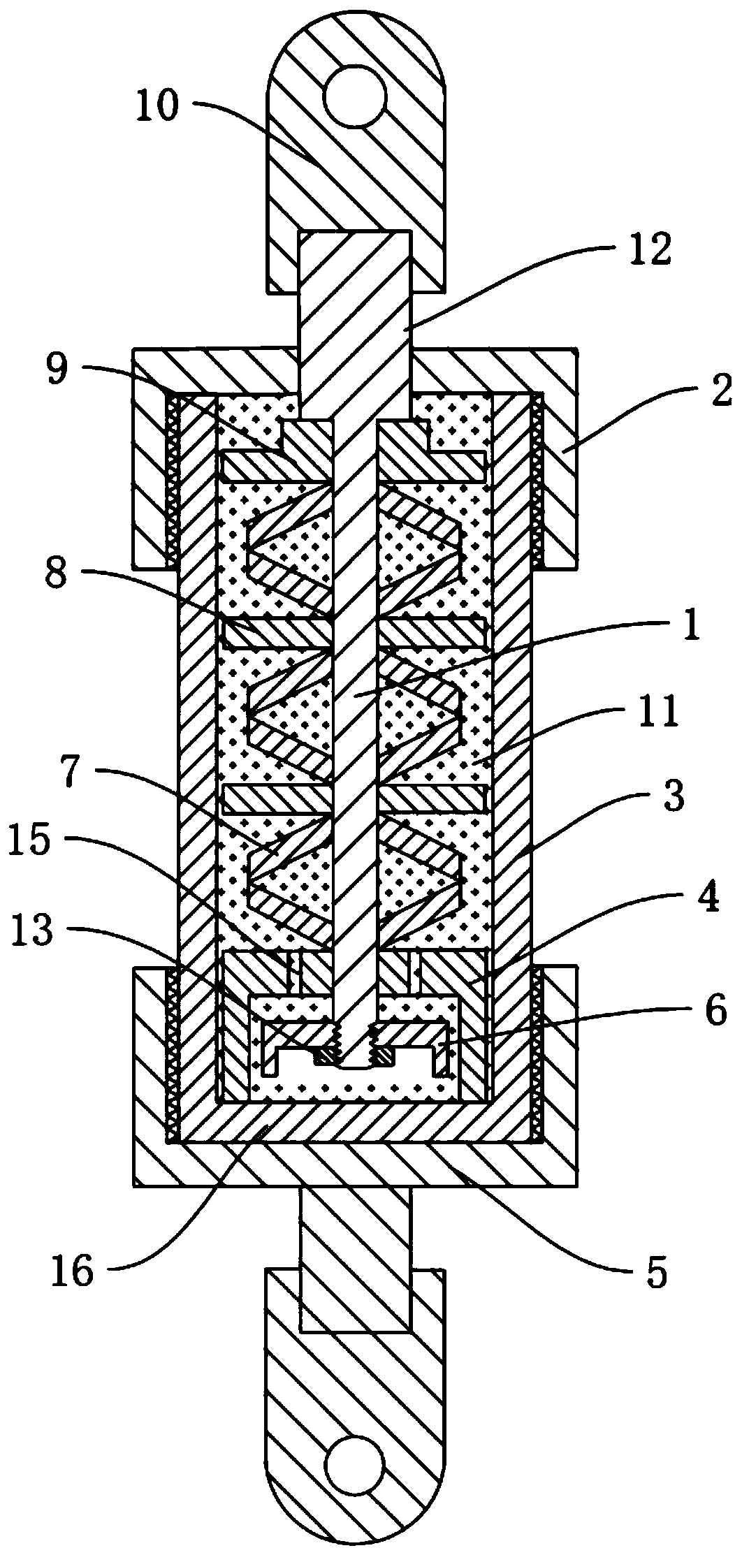 Efficient energy-consumption self-resetting anti-buckling support