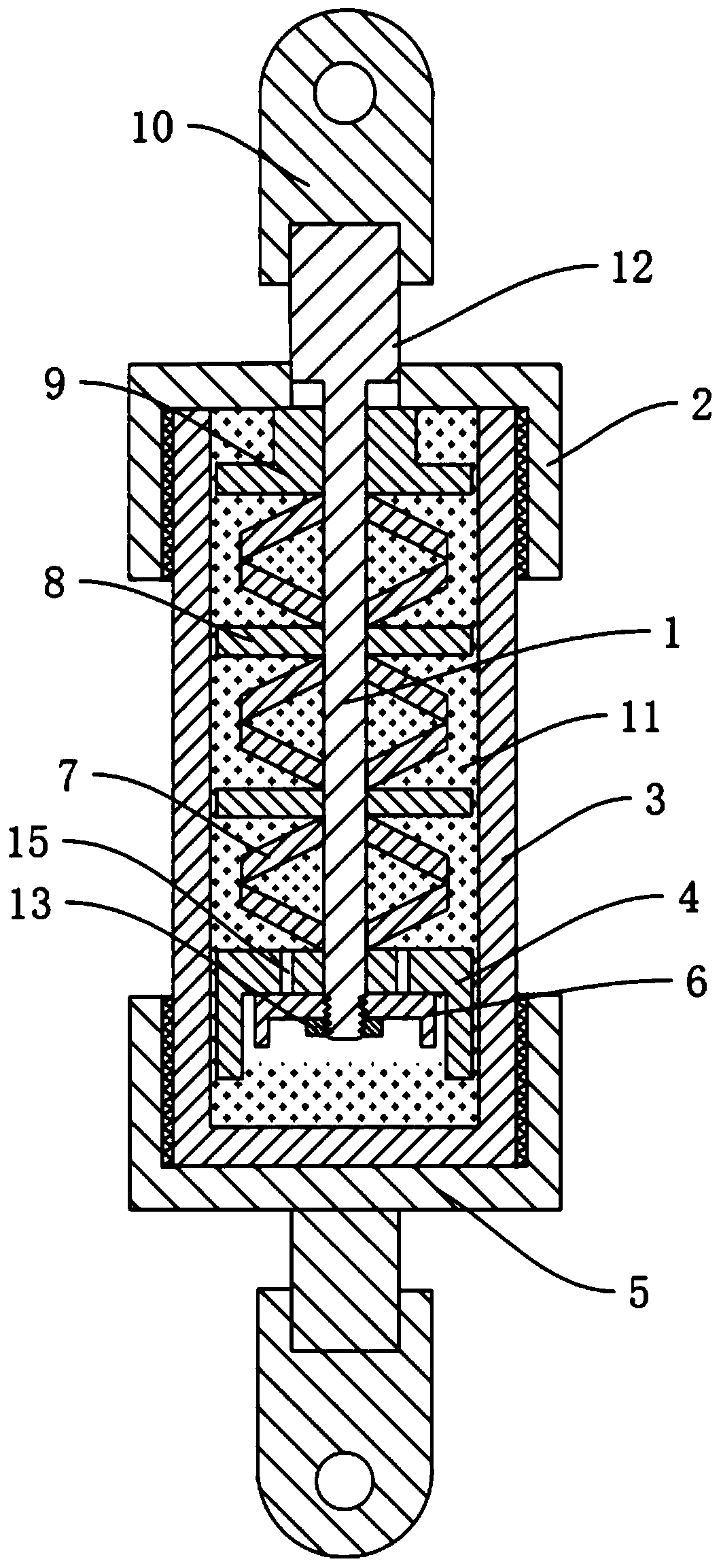 Efficient energy-consumption self-resetting anti-buckling support