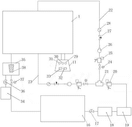 Machine part washing unit