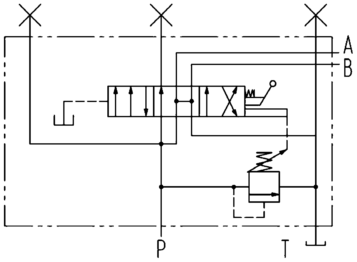 Oil port pressure adjustable reversing valve and valve block for hydraulic steering system