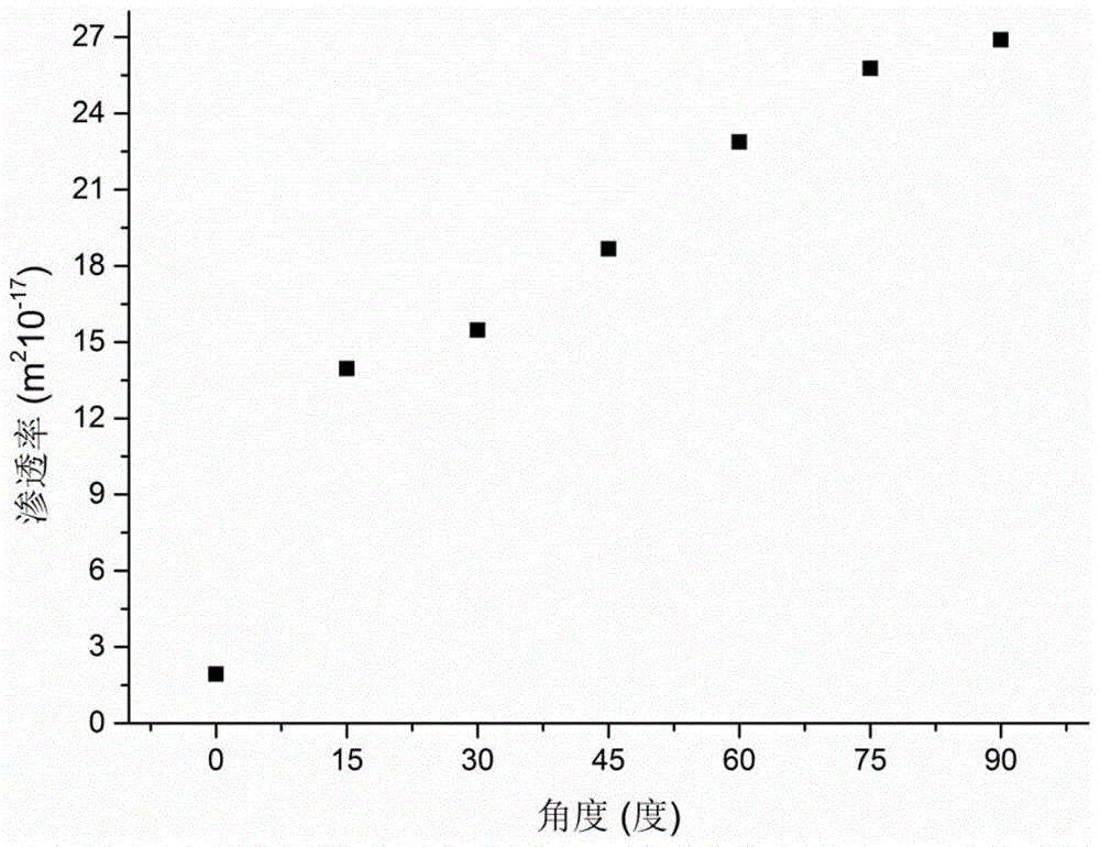 Method for quantitatively determining fractured rock mass permeability anisotropy