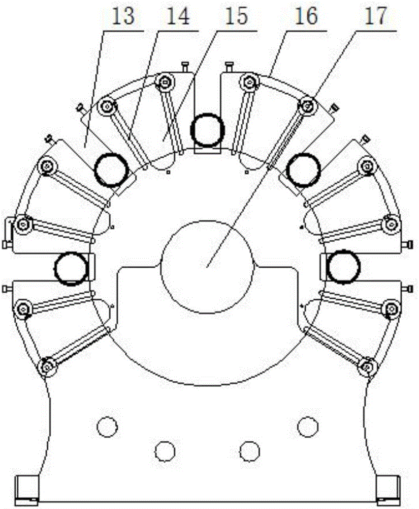 Satellite type column-to-column rotary die cutting device