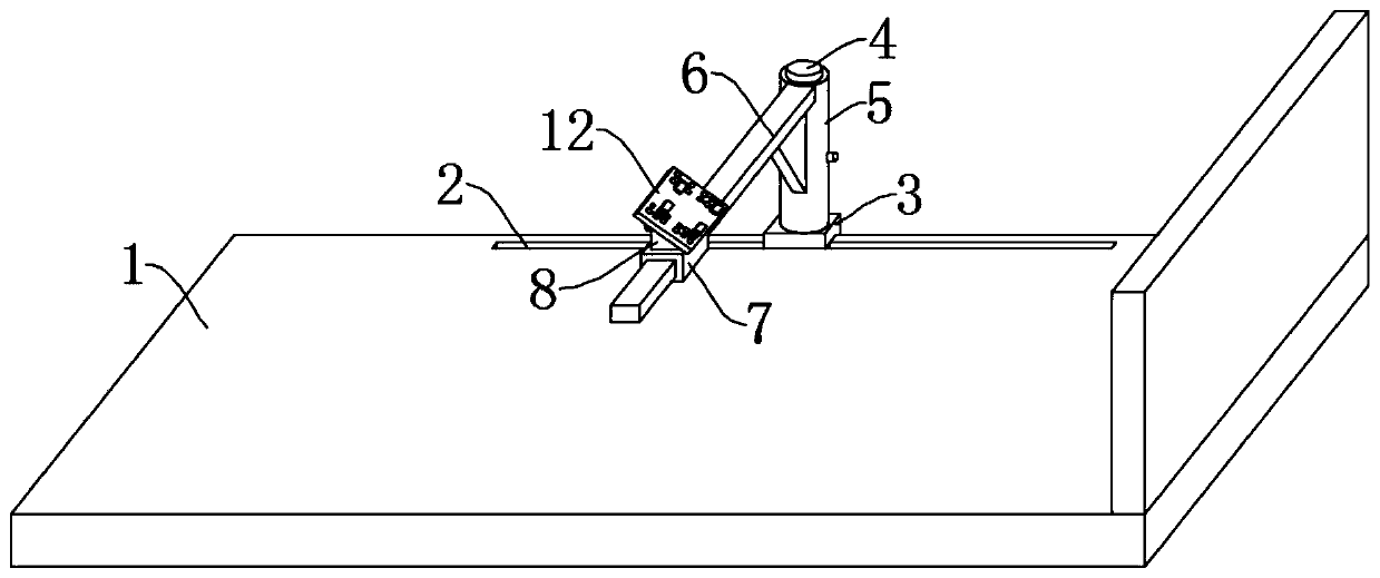 Household single bed structure with computer bracket