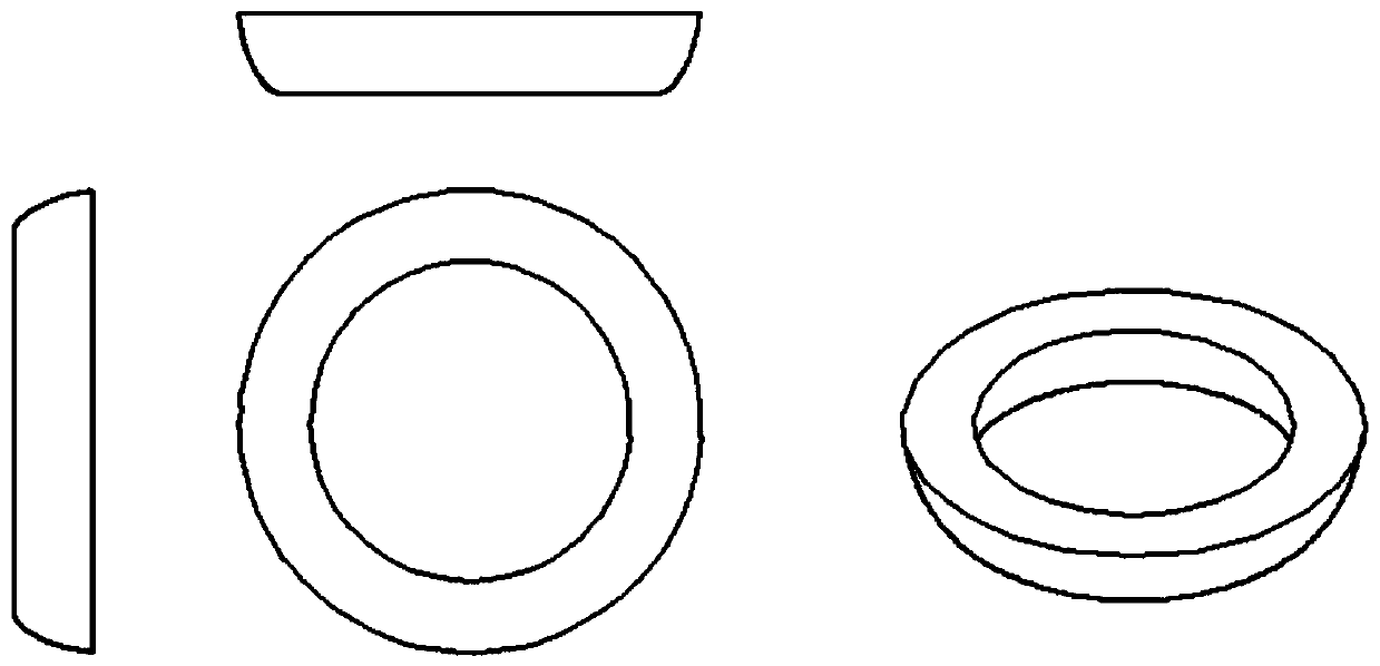 Integral liquid-filling forming method for large annular lip part