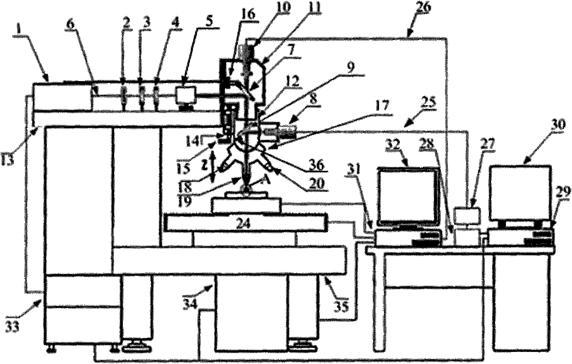 Component analyzer for laser probe micro-area