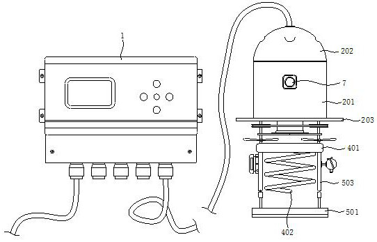 Split type ultrasonic level meter for ocean engineering platform