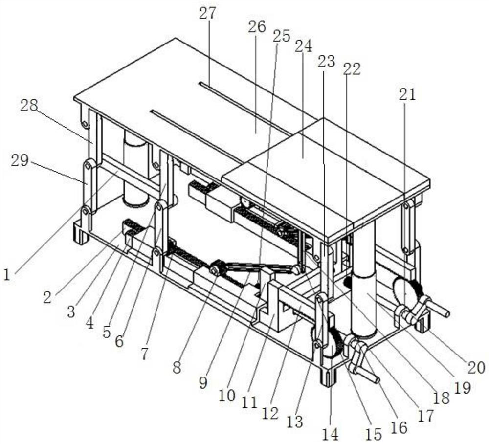 Lifting and horizontal conveying table