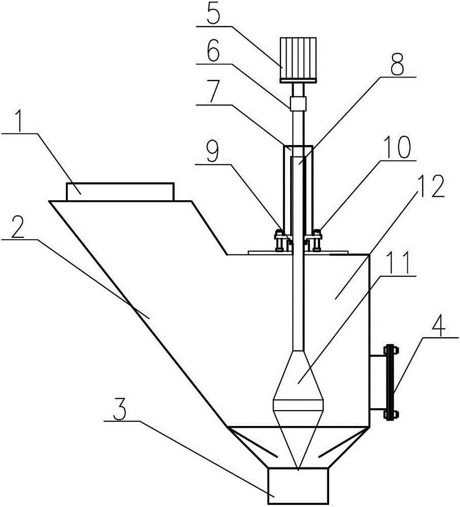 Powder fixed hole blanking adjustment device and adjustment method