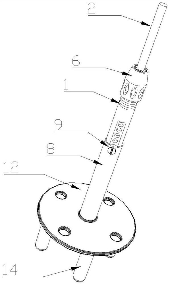 Balancing clamp for screw tap tapping and using method of balancing clamp