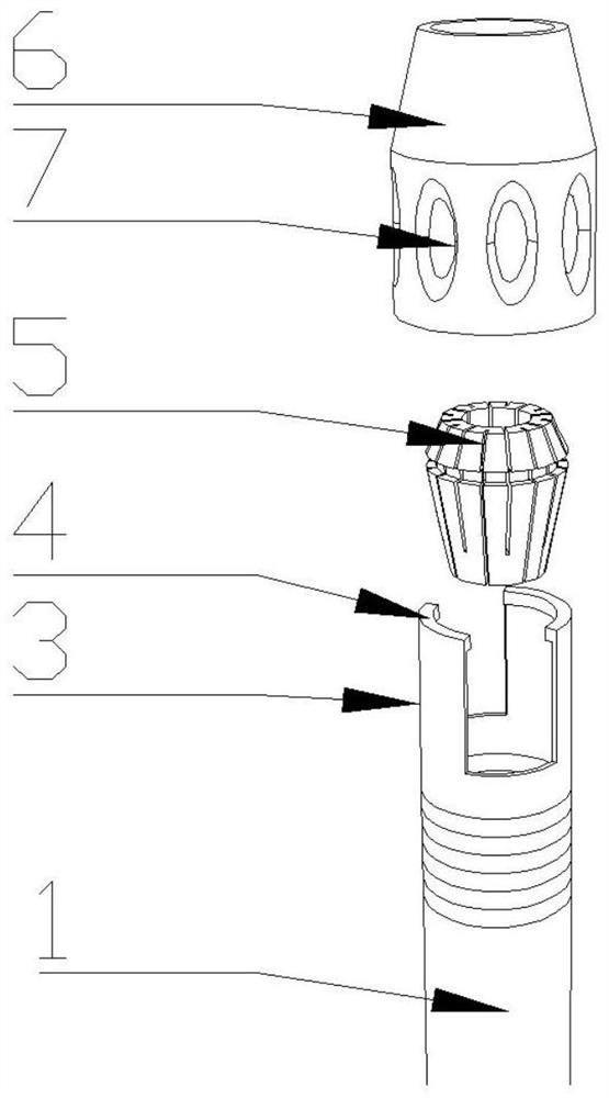 Balancing clamp for screw tap tapping and using method of balancing clamp