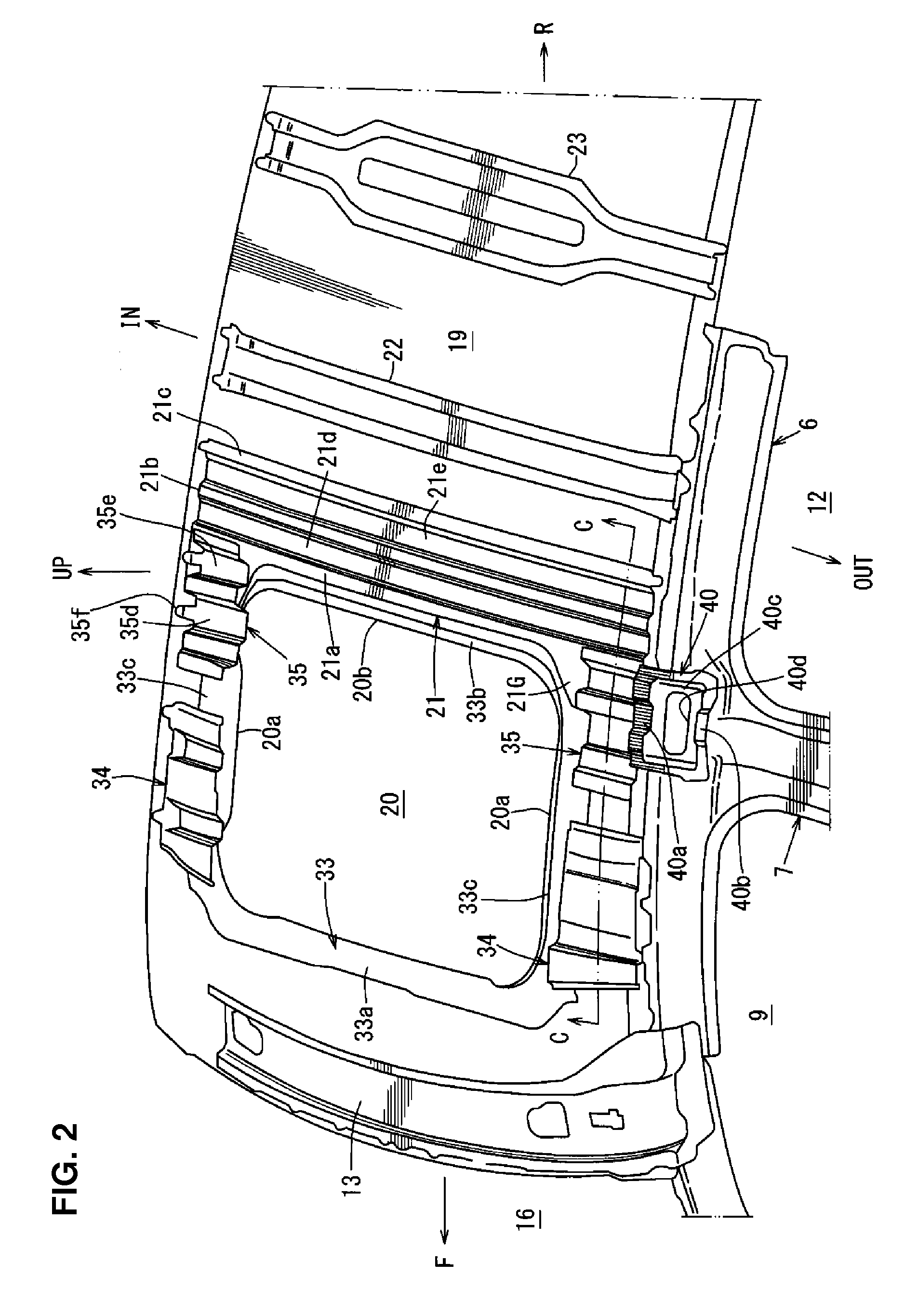 Upper vehicle-body structure of automotive vehicle provided with sun roof