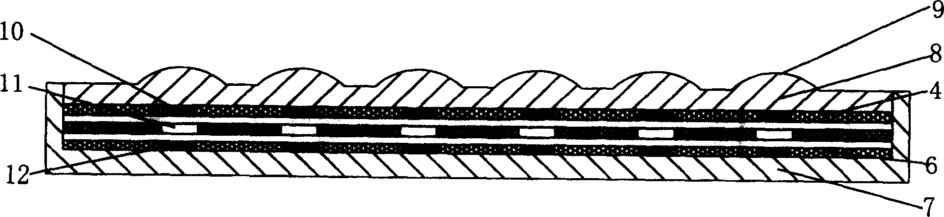 Air bag type electronic information input device