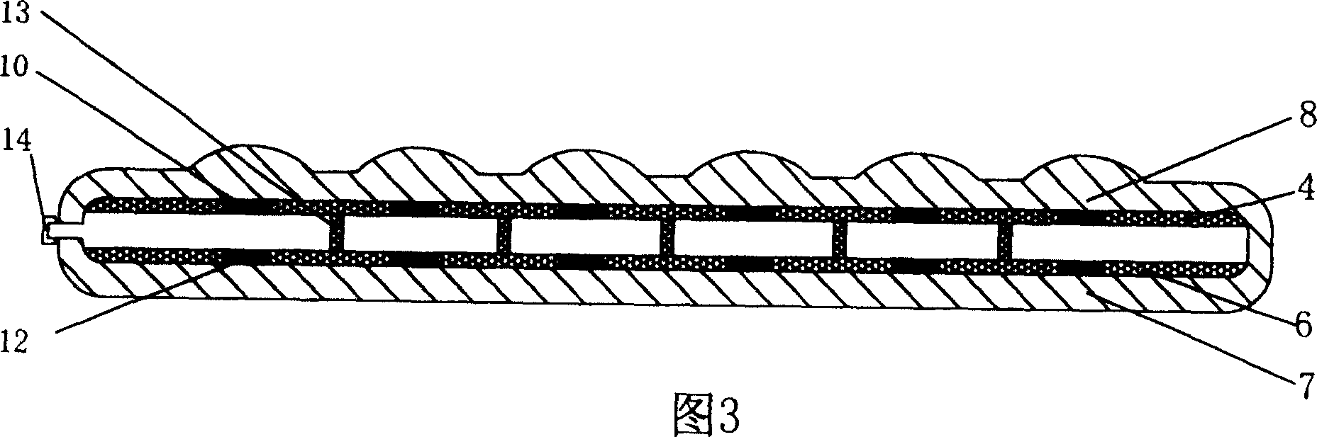 Air bag type electronic information input device