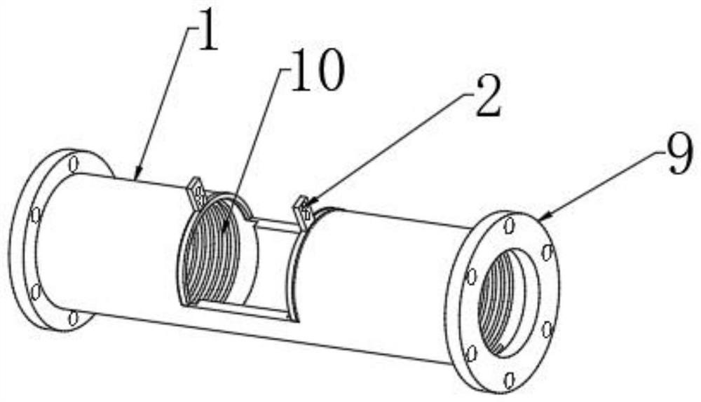 Heat supply equipment convenient for mounting electromagnetic flowmeter