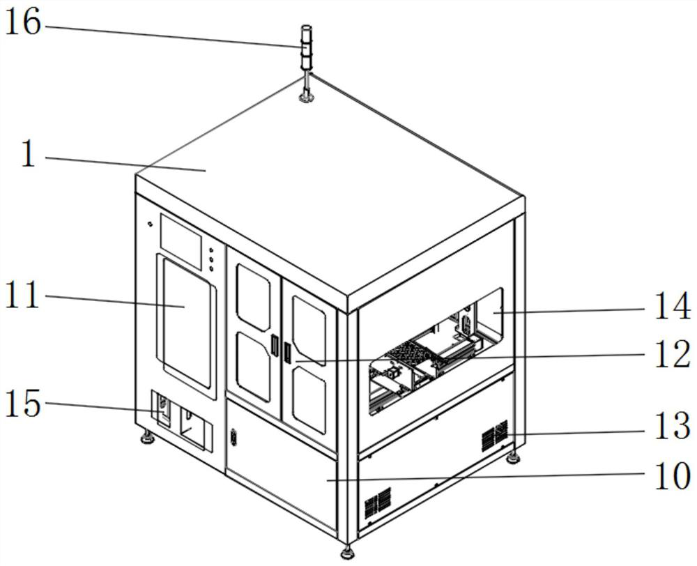 Cover discharging discharging machine