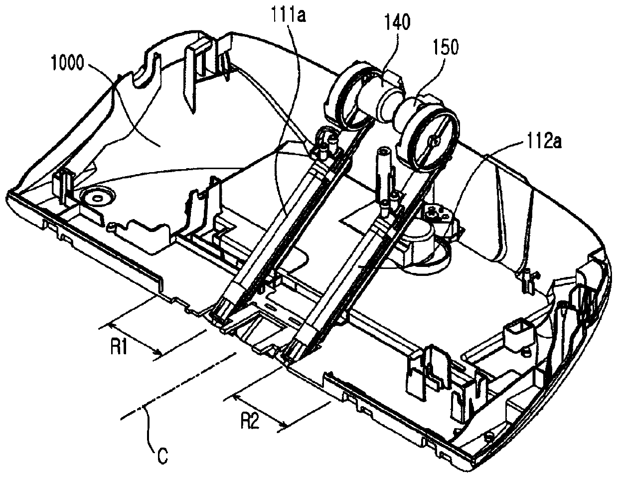 Bidet apparatus having separated cleaning-and-bidet nozzle structures for providing sanitary visibility