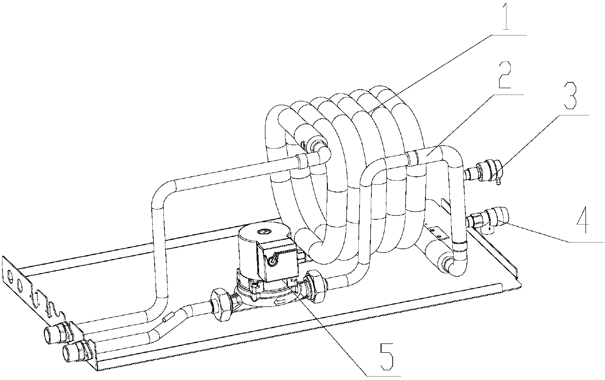 Water system protection device, control method, water system and air conditioner