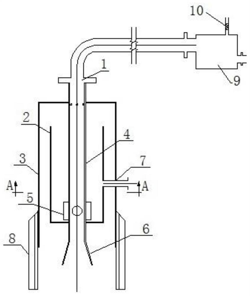 A water treatment automatic pulse air lift sludge removal device