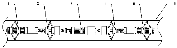 Walking device of ventilation pipeline cleaning robot