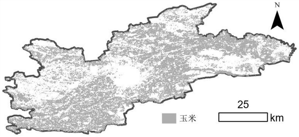 Crop drawing method using Sentinel-2 time sequence image data