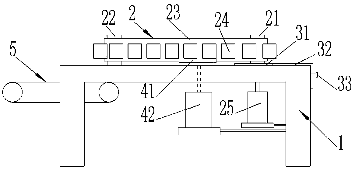 Needle mushroom root cutting device