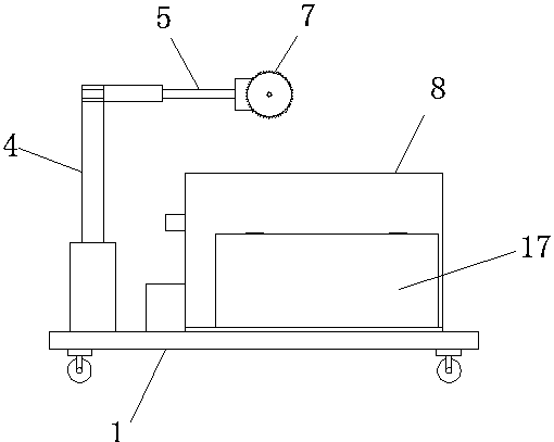 Aluminum cutting machine capable of conveniently recovering wastes