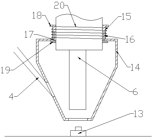 Shock absorber scrap iron automatic adsorption device