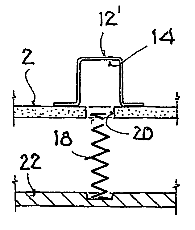 Electronic assembly having spring-loaded contact bridge with fuse function