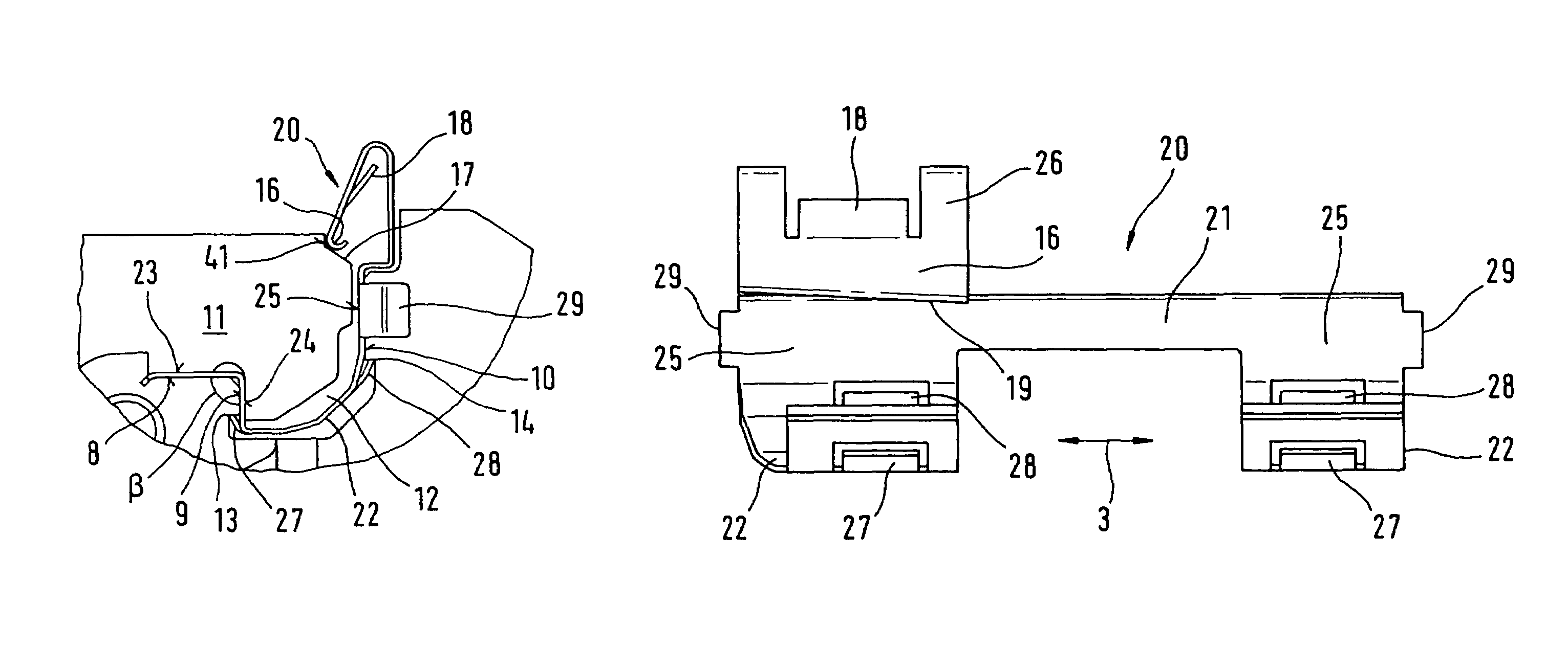 Brake holder for a floating-caliper disk brake with a brake pad guide spring