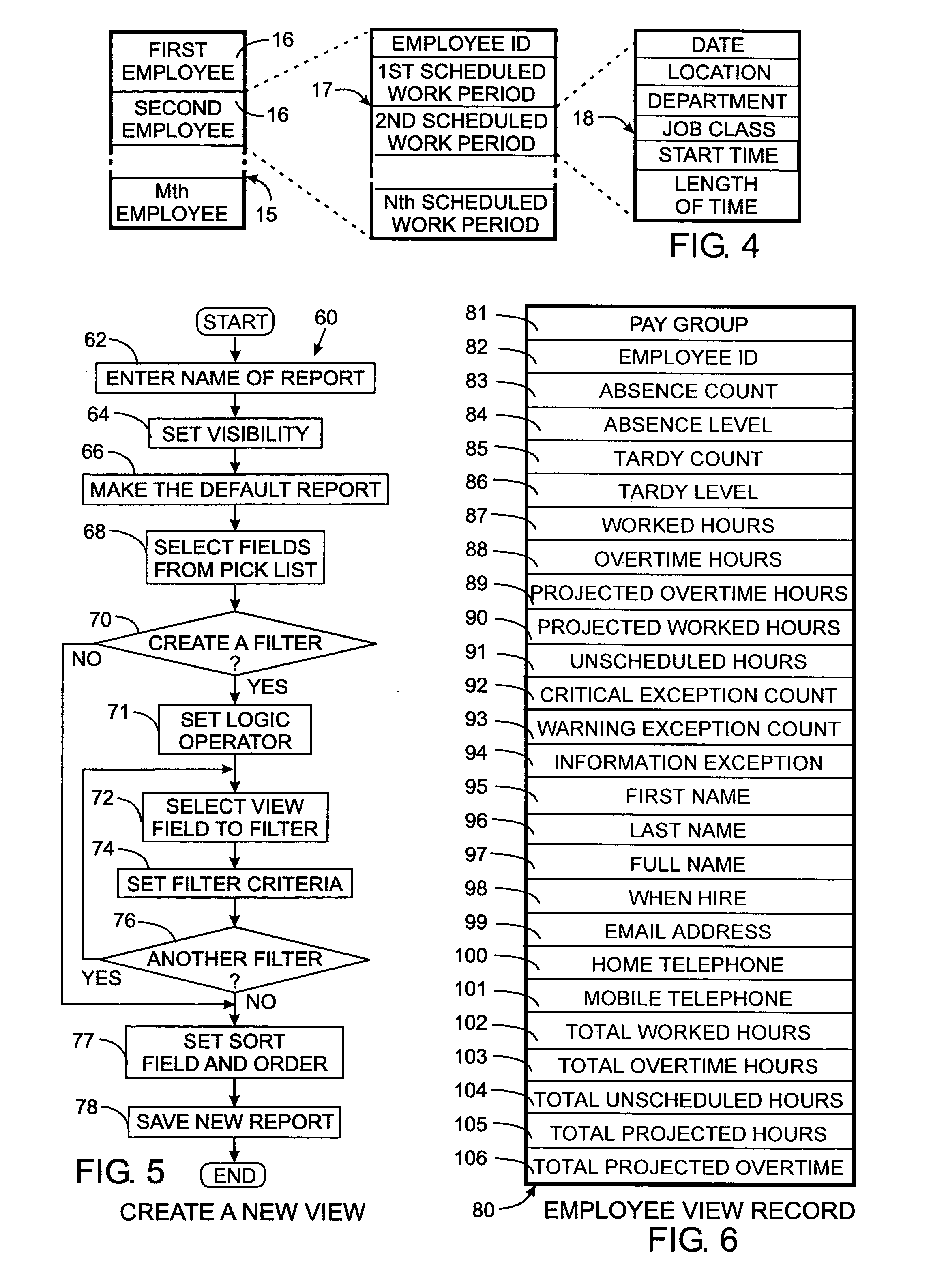 Report generation and distribution system and method for a time and attendance recording system