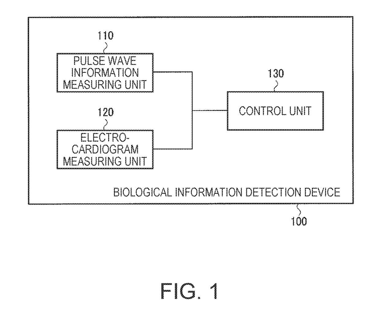 Biological information detection device