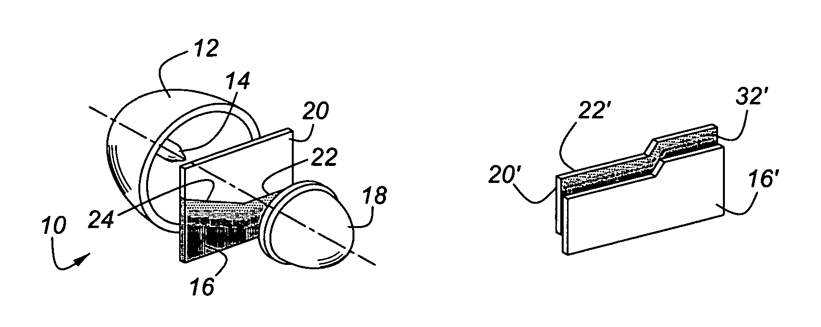 Projector lamp headlight with chromatic aberration correction