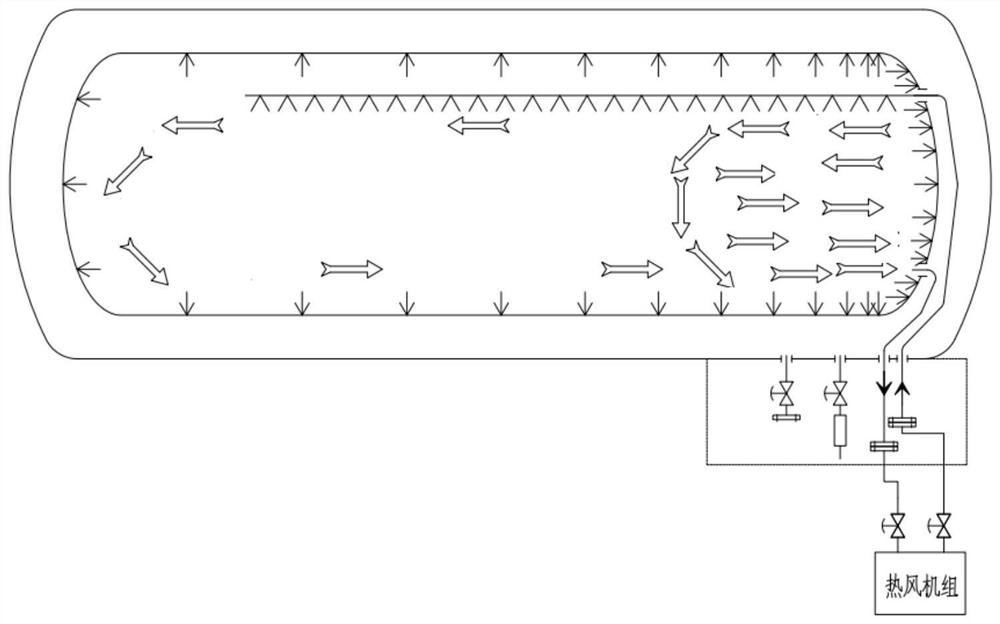 Frozen liquefied gas tank container vacuum-pumping system and method