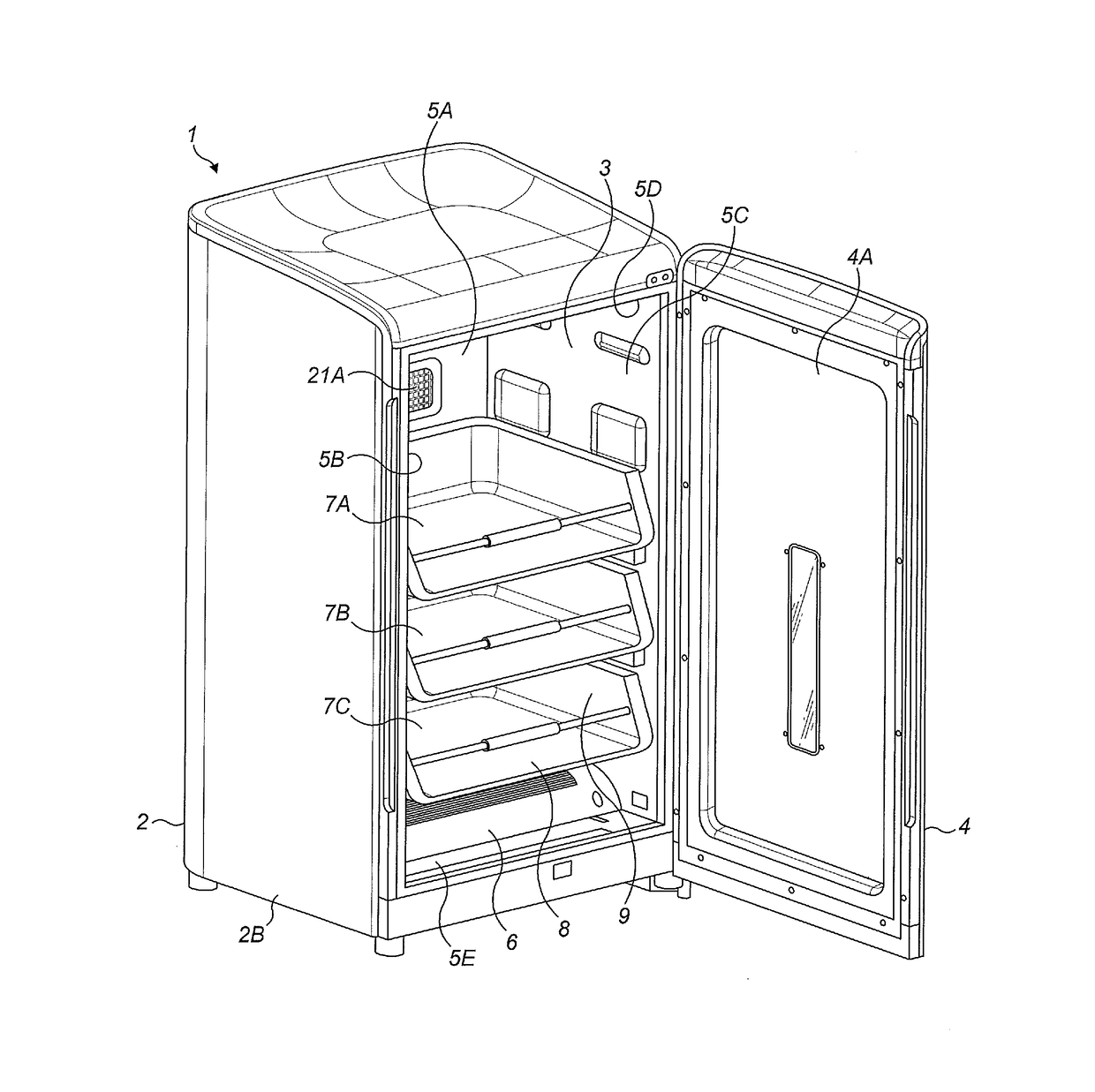 A garment care device for drying and sanitizing garments