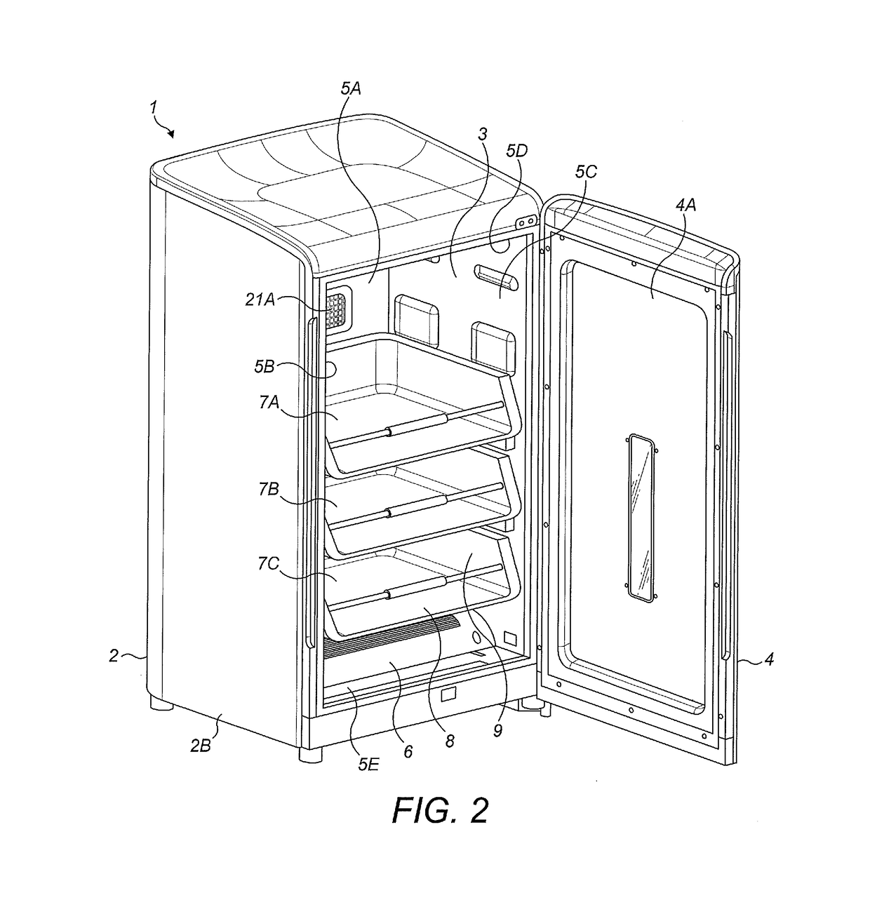 A garment care device for drying and sanitizing garments