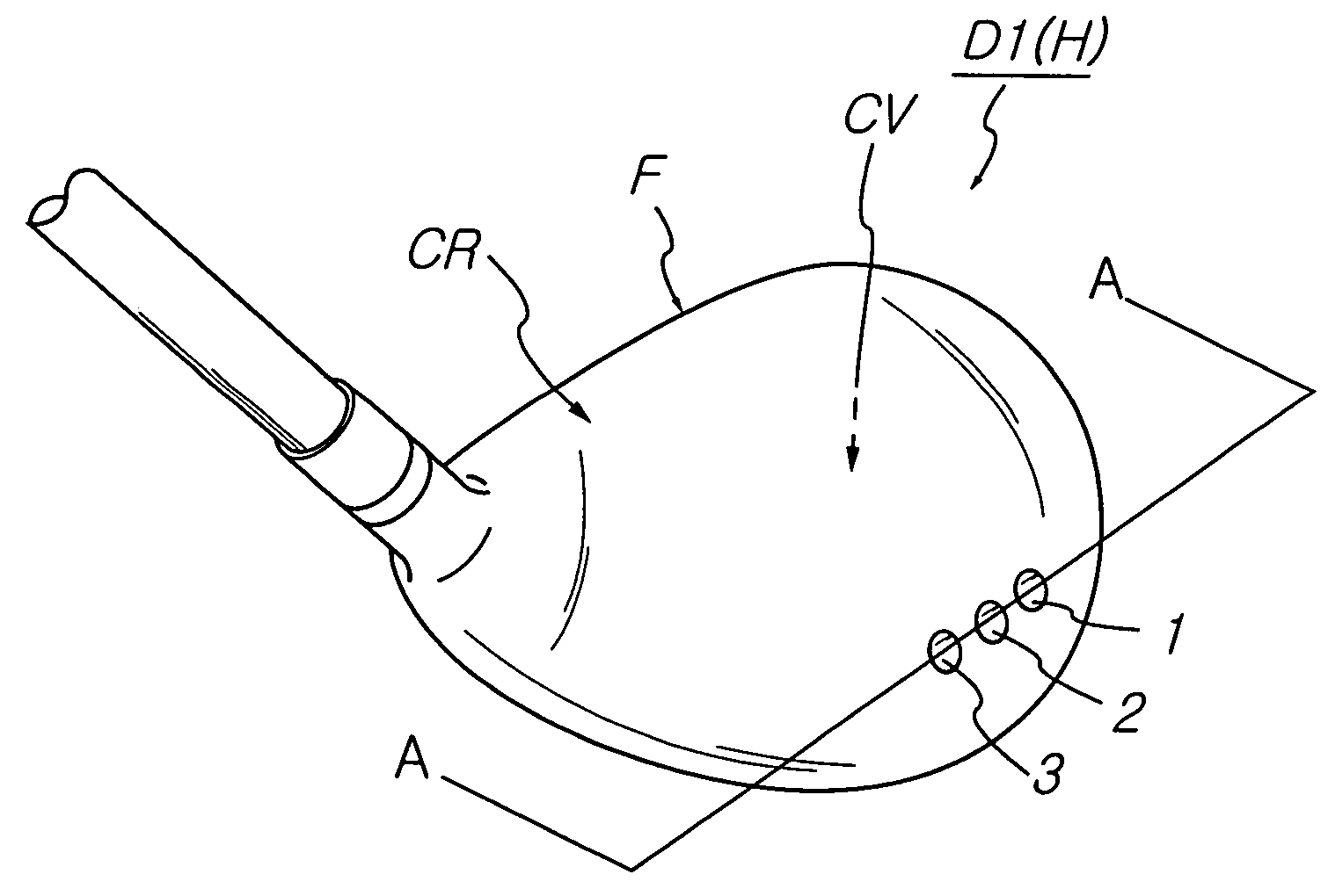 Head assembly of golf club