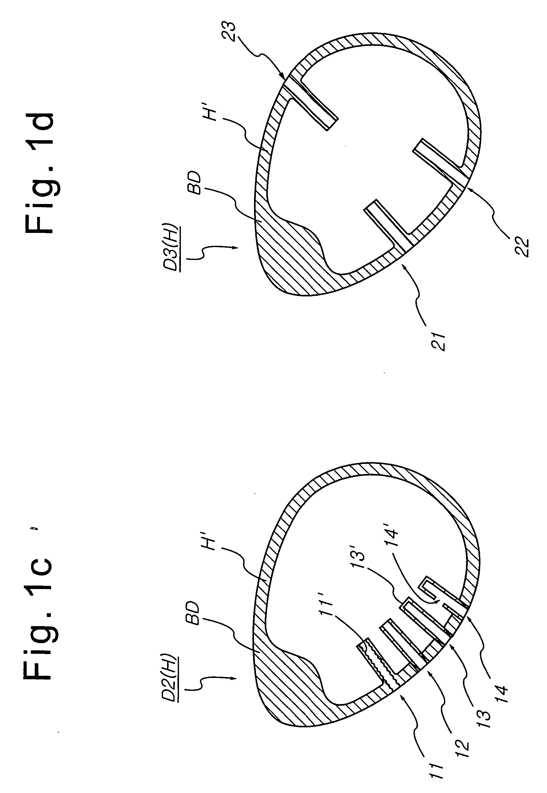 Head assembly of golf club