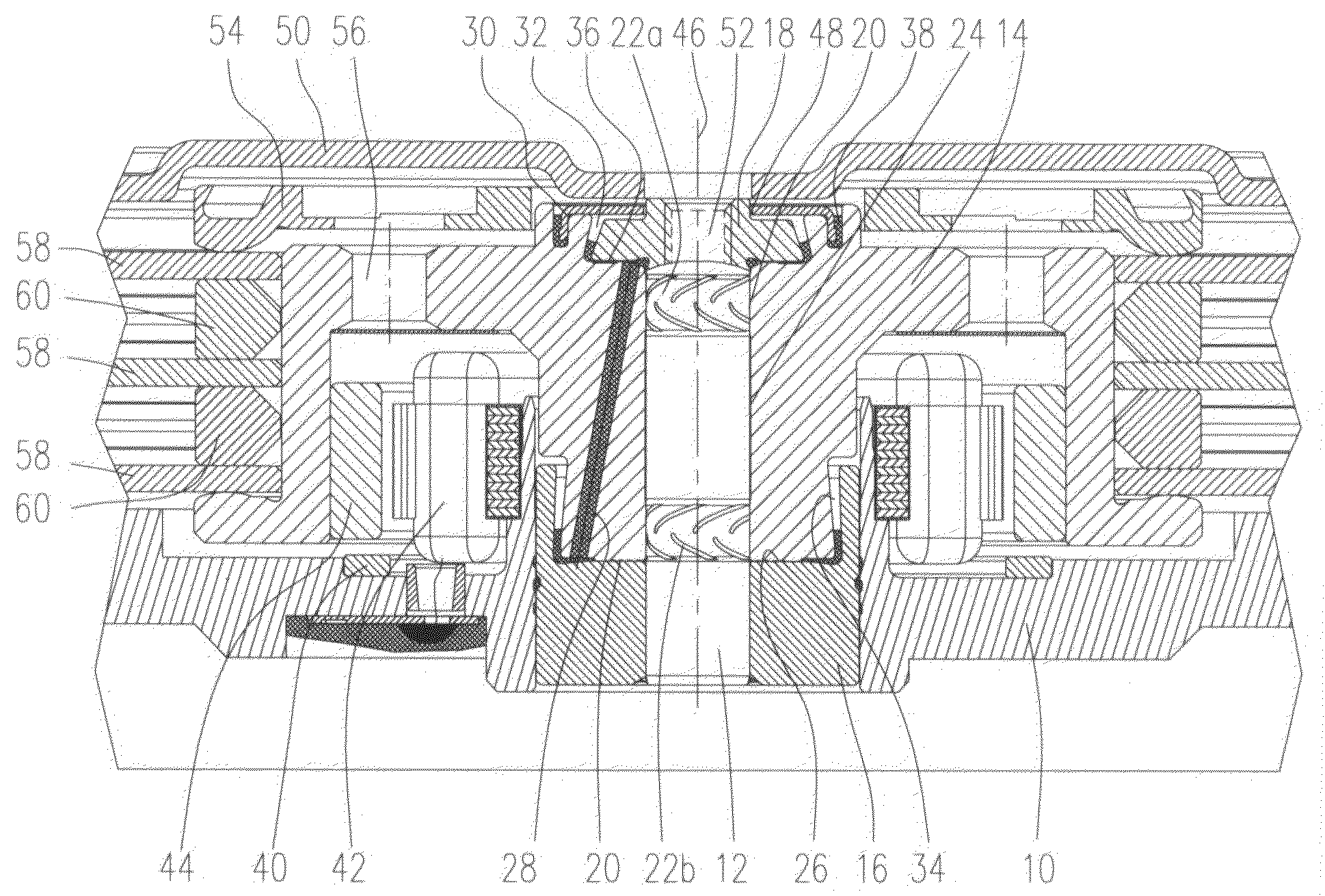 Spindle motor having a fluid dynamic bearing system and a stationary shaft