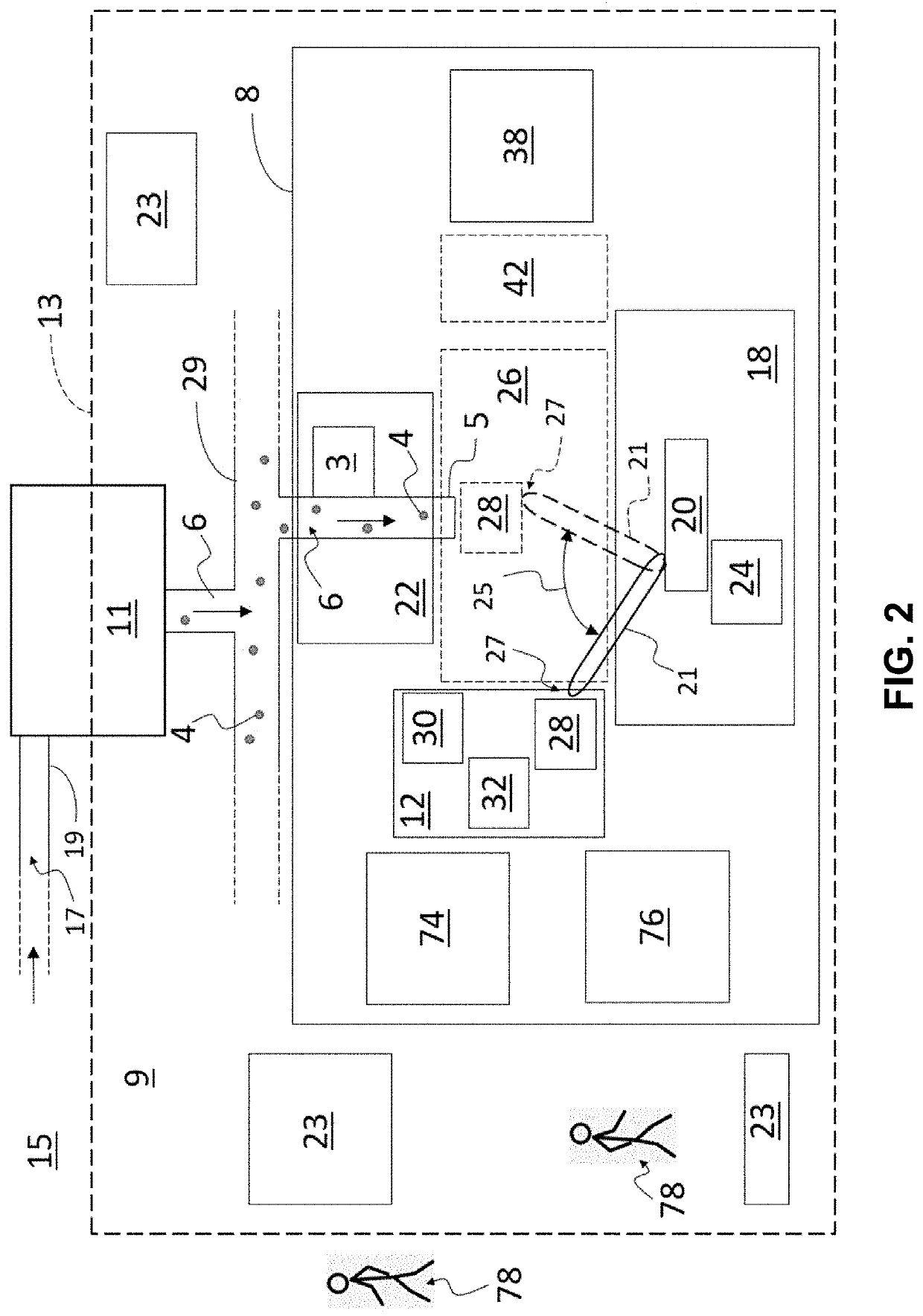 Particle sampling systems and methods for robotic controlled manufacturing barrier systems