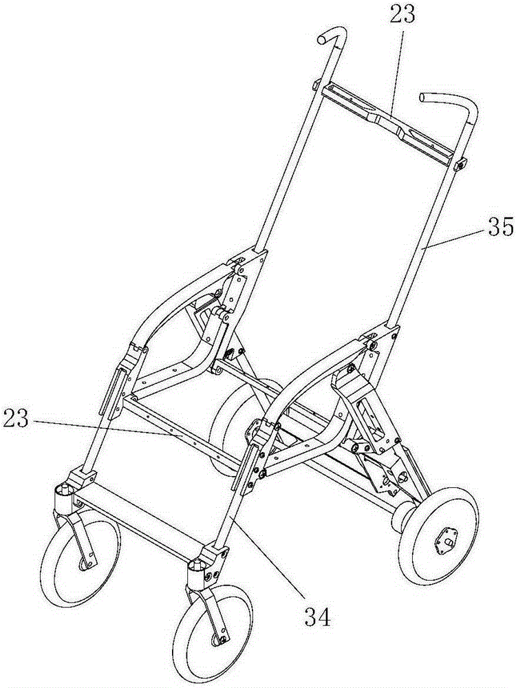 Foldable baby carriage and foldable electric baby carriage