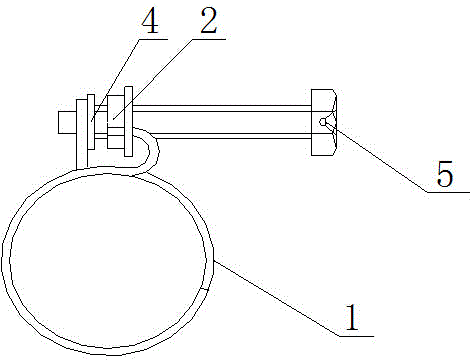 Hoop having self-locking function