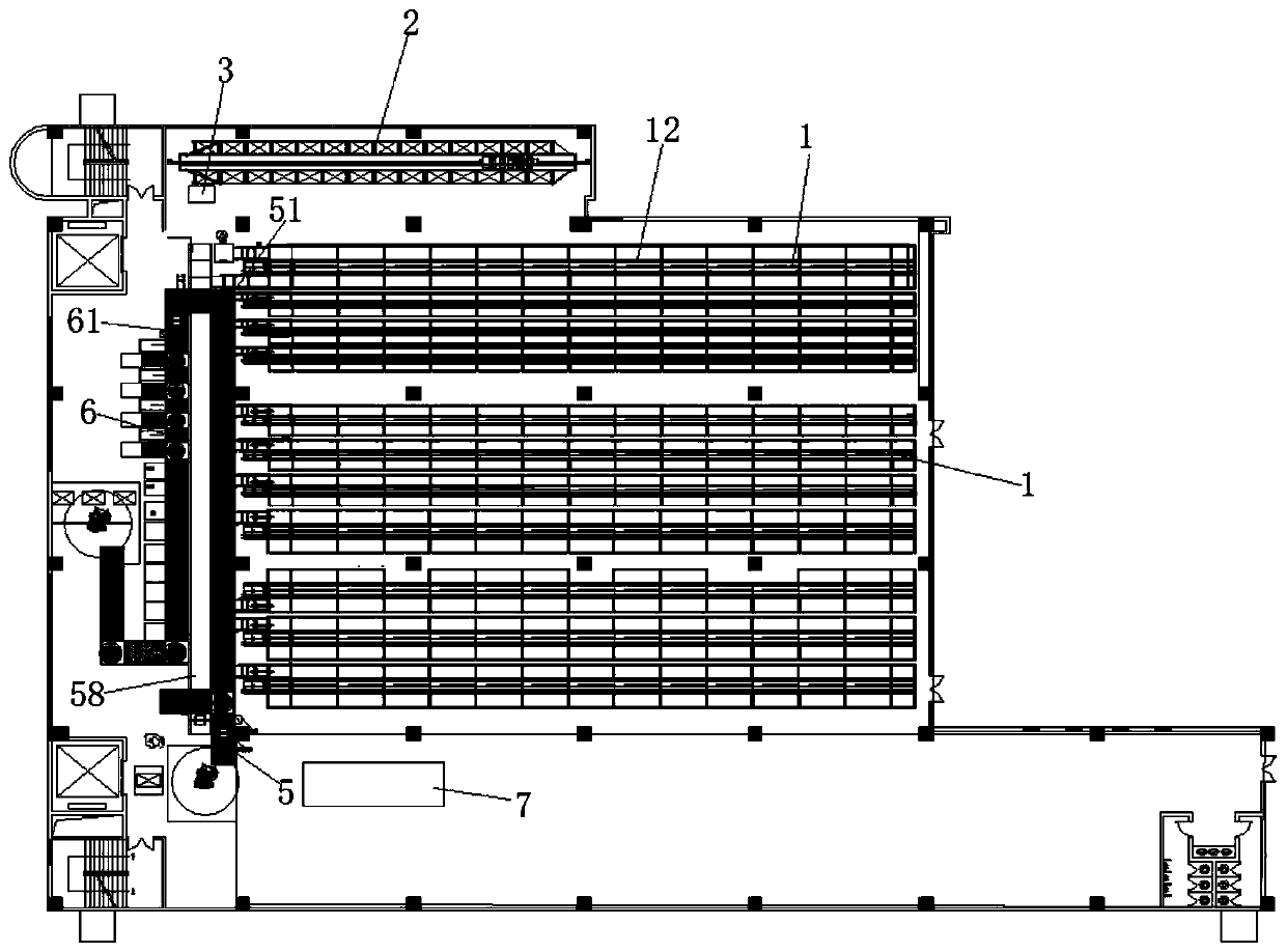 Clamping type intelligent stereoscopic warehouse for storing PCB finished products and warehousing method