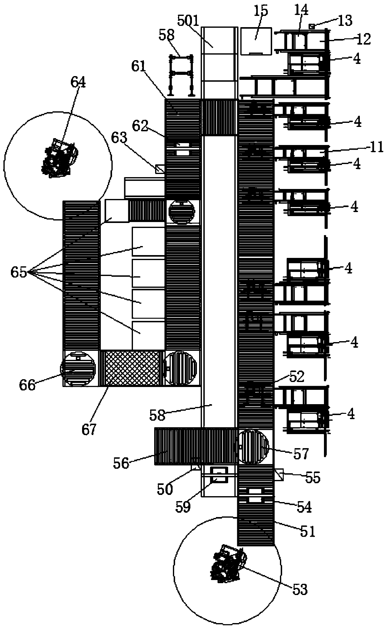 Clamping type intelligent stereoscopic warehouse for storing PCB finished products and warehousing method