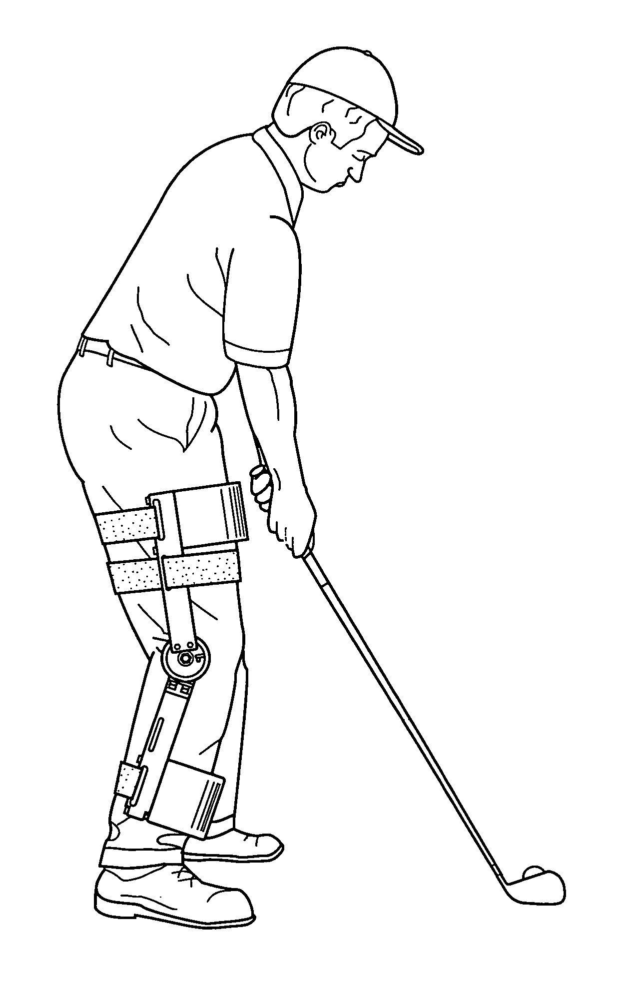 Apparatus and method for controlling and stabilizing the swing mechanics of a golfer